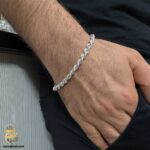 دستبند مردانه نقره مدل BSM B99
