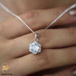 نیم ست نقره زنانه طرح جواهری پرنگین مدل NSW N22 IMAGE4