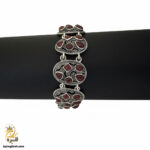 دستبند مردانه نگین دار مدل BSM B98
