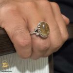 انگشتر نقره مردانه دور نجف مدل RSM K138
