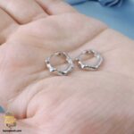 گوشواره نقره حلقه ای کوچک مدل ESW E100