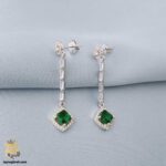 گوشواره نقره آویز بلند مدل ESW E101