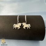 گوشواره نقره دخترانه اسب شاخدار مدل ESW E105 IMAGE2
