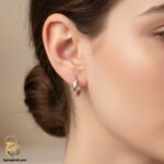 گوشواره نقره ساده مدل ESW E91