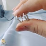 گوشواره نقره ساده مدل ESW E91