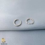 گوشواره نقره ساده کوچک مدل ESW E91