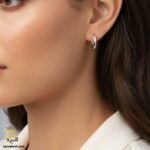 گوشواره نقره حلقه ای مدل ESW E95