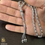 تسبیح نقره مردانه مدل MST T32
