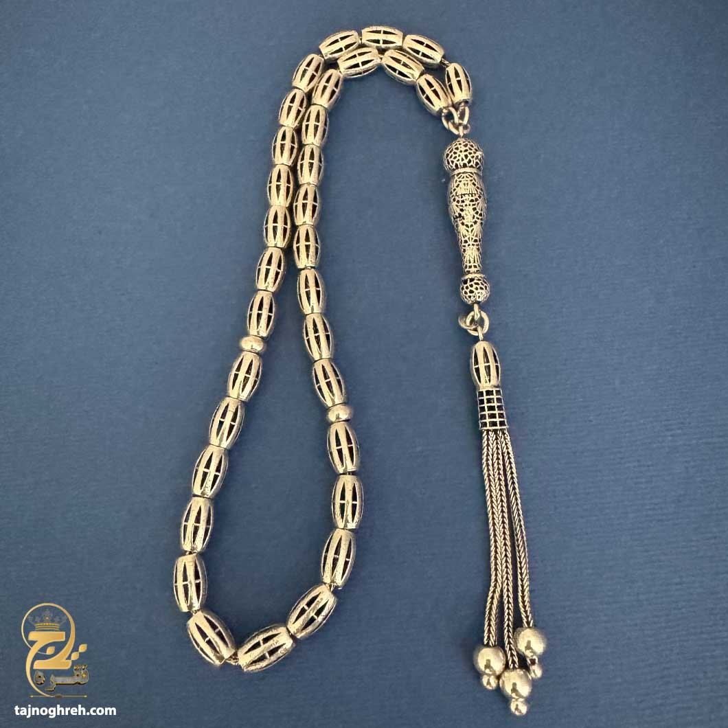 silver-rosary-mst-t32 تسبیح نقره مردانه مدل MST T32