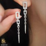 نیم ست نقره زنانه زنجیری شیک مدل NSW N17 IMAGE2