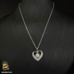 گردنبند نقره زنانه طرح قلب مروارید مدل ZSW Z67 IMAGE3