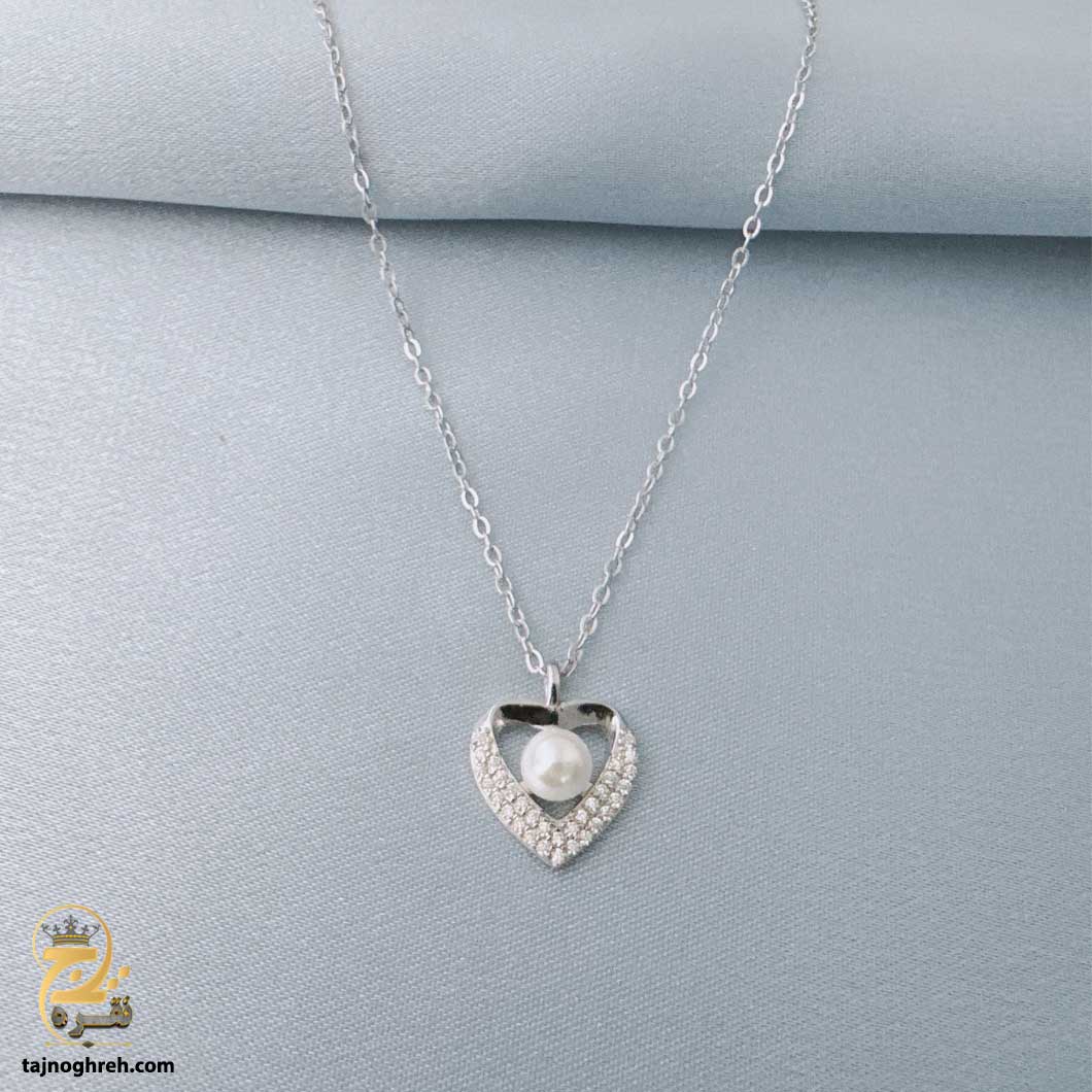 women-silver-necklace-sw-z67 گردنبند نقره نگین دار زنانه مدل ZSW Z67