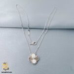 گردنبند نقره ونکلیف زنانه تک گل مدل ZSW Z72 IMAGE2