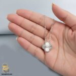 گردنبند نقره ونکلیف زنانه تک گل مدل ZSW Z72 IMAGE3