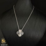 گردنبند نقره ونکلیف زنانه تک گل مدل ZSW Z72 IMAGE5