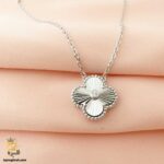 گردنبند نقره ونکلیف زنانه تک گل مدل ZSW Z72 IMAGE6