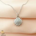 گردنبند نقره نگین دار مدل ZSW Z73