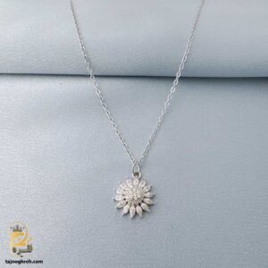 گردنبند نقره نگین دار زنانه مدل ZSW Z73