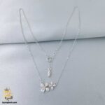 گردنبند نقره زنانه طرح جواهری گل مدل ZSW Z74 IMAGE1