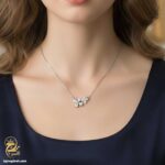گردنبند نقره زنانه طرح جواهری گل مدل ZSW Z74 IMAGE3