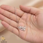 گردنبند نقره زنانه طرح جواهری گل مدل ZSW Z74 IMAGE4