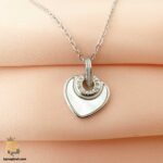 گردنبند نقره زنانه قلب صدفی مدل ZSW Z75 image4