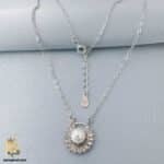 گردنبند نقره زنانه طرح جواهری مروارید مدل ZSW Z76 IMAGE1