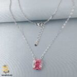 گردنبند نقره زنانه با سنگ تک نگین رنگی مدل ZSW Z80 IMAGE1