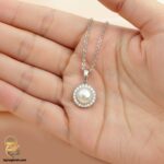 گردنبند نقره زنانه با سنگ مروارید مدل ZSW Z81 IMAGE4