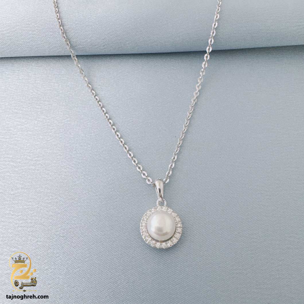 women-silver-necklace-sw-z81 گردنبند نقره زنانه با سنگ مدل ZSW Z81