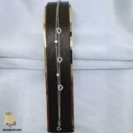 دستبند نقره زنجیری دخترانه مدل DSW D81
