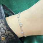 دستبند نقره زنجیری زنانه مدل DSW D81
