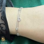 دستبند زنجیری نقره زنانه مدل DSW D81
