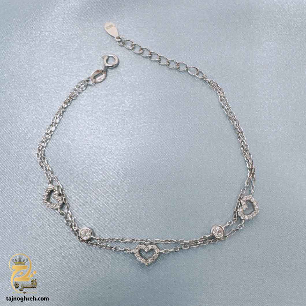chain-bracelet-dsw-d81 دستبند نقره زنجیری زنانه مدل DSW D81