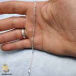 دستبند نقره ظریف پسرانه مدل BSM B102