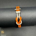 دستبند امگا نقره زنانه بند چرمی مدل DSW D90 image2