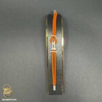 دستبند امگا نقره زنانه بند چرمی مدل DSW D90 image3