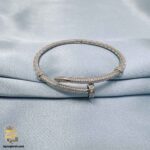 دستبند نقره زنانه میخی طرح نگین دار مدل DSW D82 IMAGE3