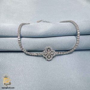دستبند نقره تنیسی زنانه طرح ونکلیف مدل DSW D85