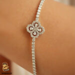 دستبند نقره تنیسی زنانه طرح ونکلیف مدل DSW D85 IMAGE2