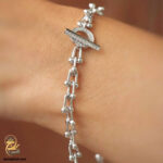 دستبند نقره زنانه طرح تیفانی مدل DSW D78 IMAGE1
