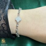 دستبند نقره زنانه تیفانی طرح گل مدل DSW D84 IMAGE5