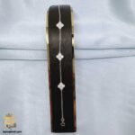 دستبند نقره زنانه طرح ونکلیف سه گل نگین دار مدل DSW D79 IMAGE1
