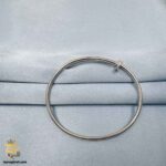 بنگل نقره زنانه طرح میخی مدل DSW D89 نمای مستقیم