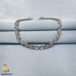 دستبند تنیسی نقره زنانه نگین دار مدل DSW D88