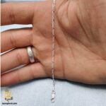 دستبند نقره مردانه ظریف مدل BSM B105