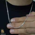 زنجیر نقره مردانه کارتیه مدل NSM N62