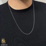 زنجیر نقره ظریف مردانه مدل NSM N63