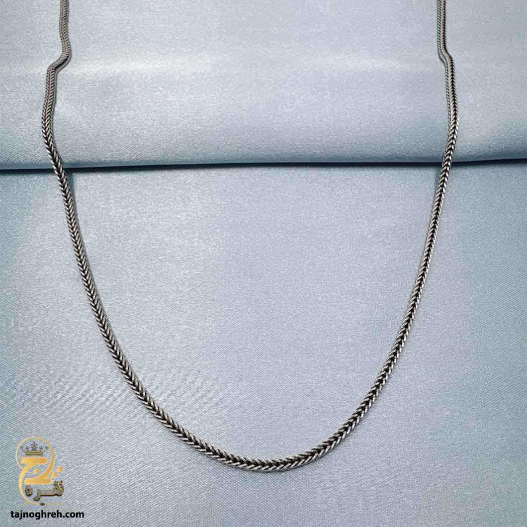 men-silver-chain-nsm-n64-2 زنجیر نقره مردانه اسپرت مدل NSM N64