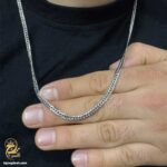 زنجیر نقره مردانه ایتالیایی مدل NSM N65
